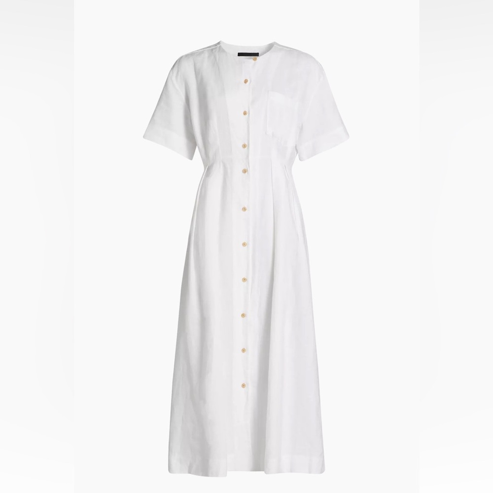 JENNI KAYNE LINEN MIDI DRESS